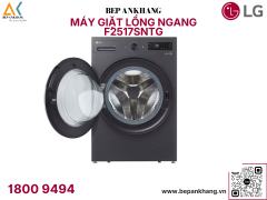 Máy giặt lồng ngang LG AI DD™ Inverter 17kg màu đen F2517SNTG